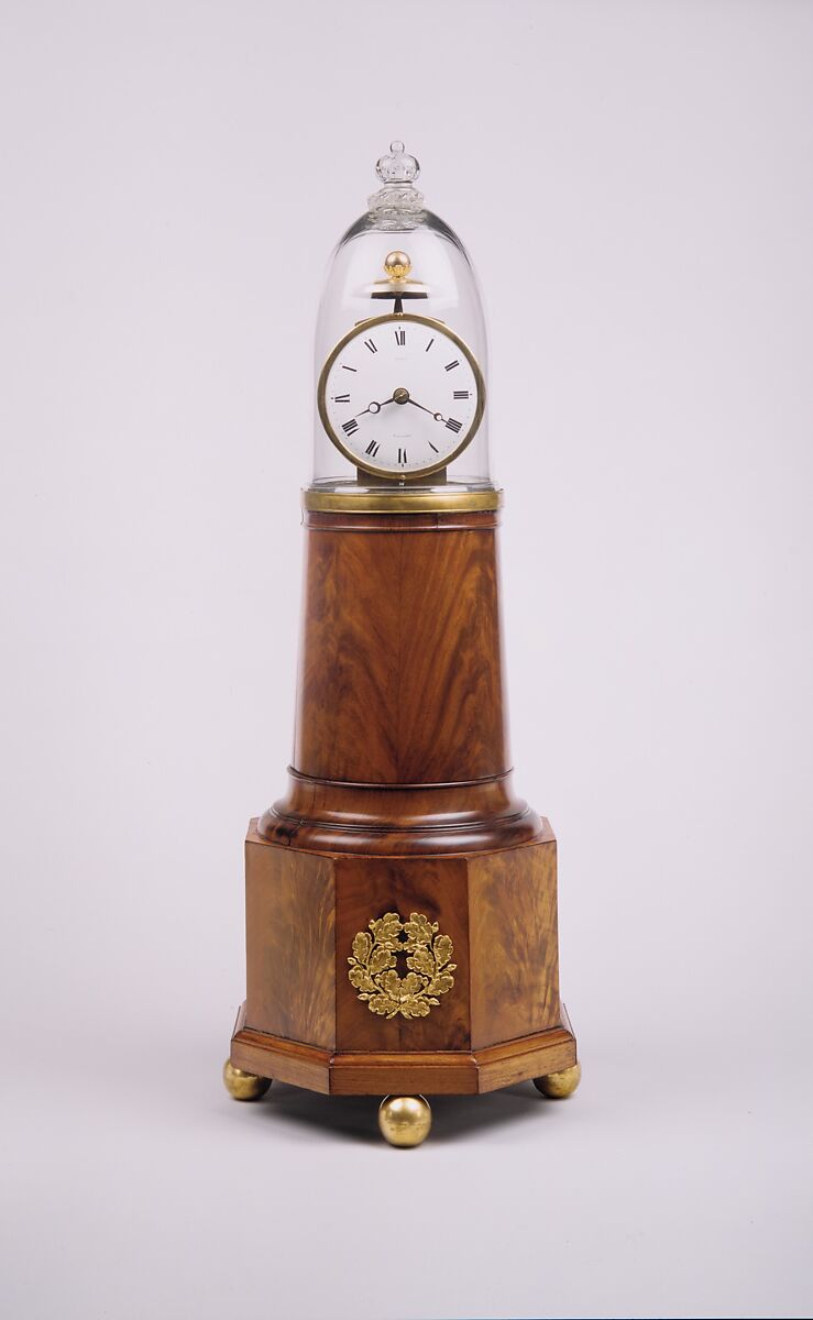 Clock, Simon Willard (1753–1848), Mahogany, mahogany veneer, white pine, brass, glass, American