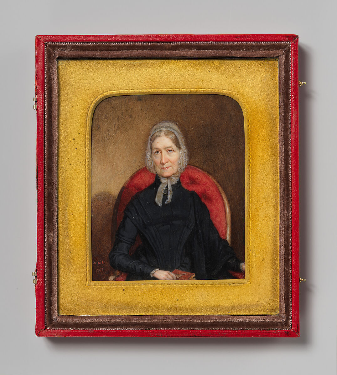 Mrs. Nicholas Fish (Elizabeth Stuyvesant), John Carlin (American, Philadelphia, Pennsylvania 1813–1891 New York), Watercolor on ivory, American 