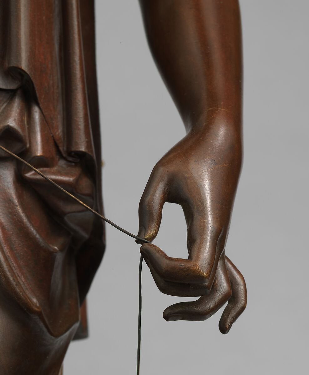 Filatrice, Henry Kirke Brown (American, Leyden, Massachusetts 1814–1886 Newburgh, New York), Bronze, American