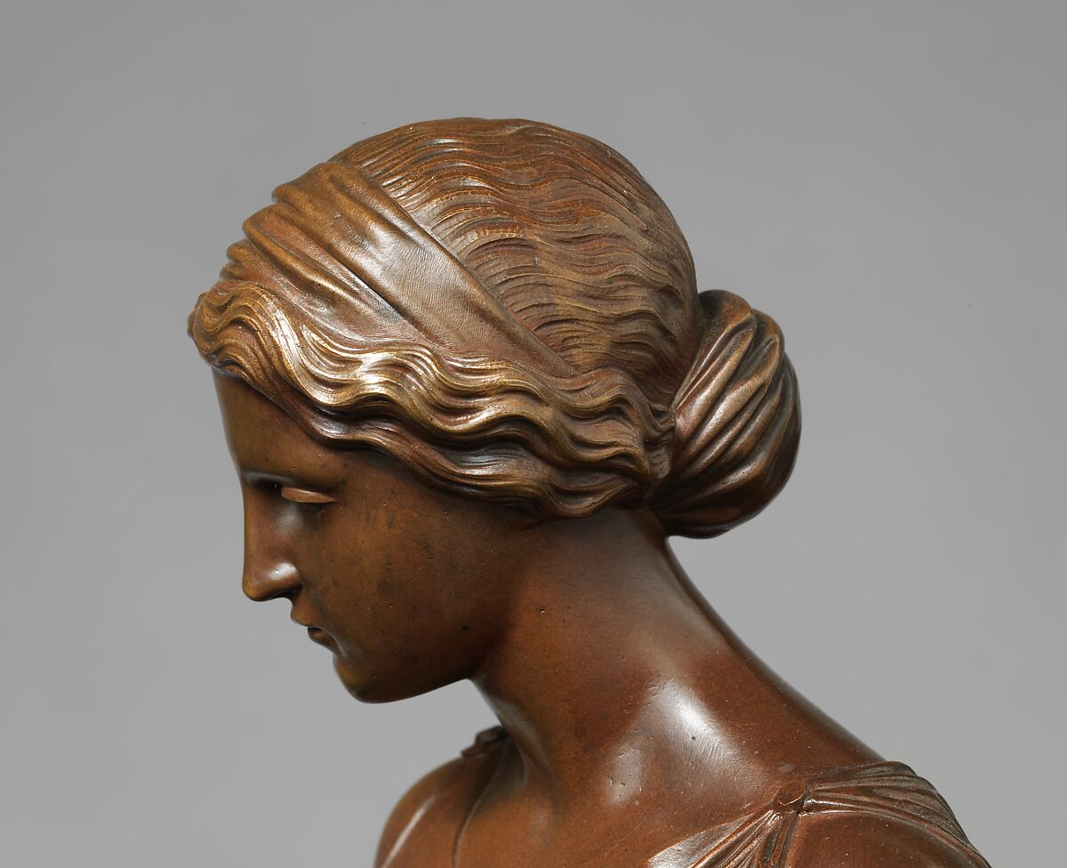 Filatrice, Henry Kirke Brown (American, Leyden, Massachusetts 1814–1886 Newburgh, New York), Bronze, American
