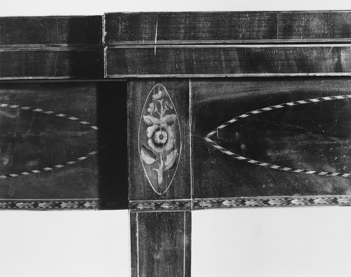 Card Table, Mahogany, white pine, tulip poplar, maple, American