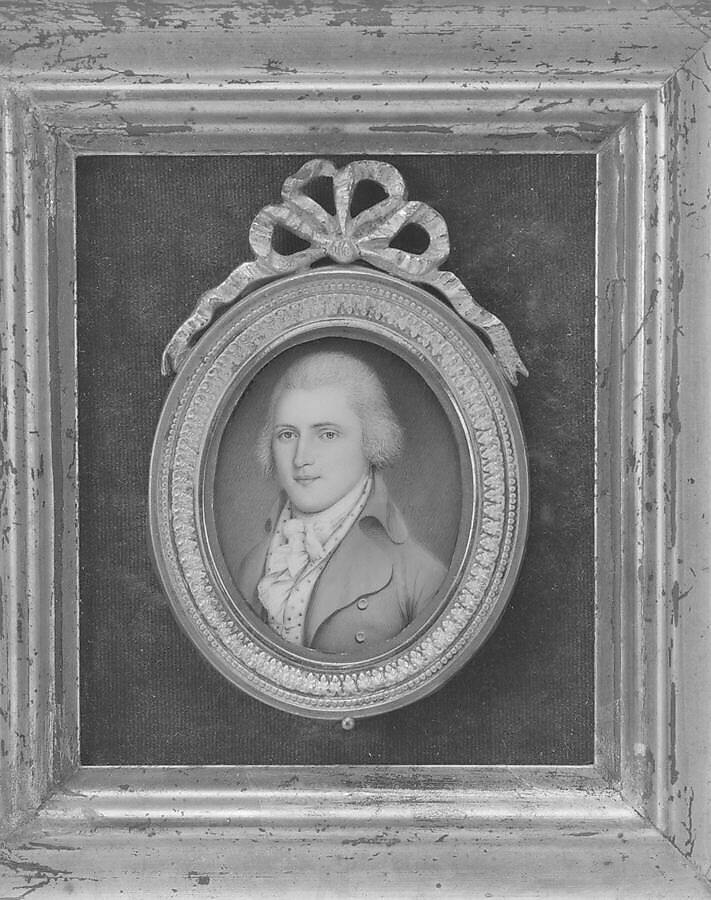 Portrait of a Gentleman, James Peale (American, Chestertown, Maryland 1749–1831 Philadelphia, Pennsylvania), Watercolor on ivory, American 