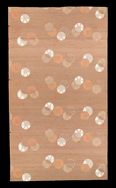 Length, Design 104, Printed Silk and Fortisan Casement, Frank Lloyd Wright (American, Richland Center, Wisconsin 1867–1959 Phoenix, Arizona), Silk, rayon, American 