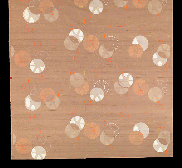 Length, Design 104, Printed Silk and Fortisan Casement, Frank Lloyd Wright (American, Richland Center, Wisconsin 1867–1959 Phoenix, Arizona), Silk, rayon, American