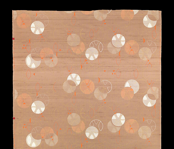 Length, Design 104, Printed Silk and Fortisan Casement, Frank Lloyd Wright (American, Richland Center, Wisconsin 1867–1959 Phoenix, Arizona), Silk, rayon, American