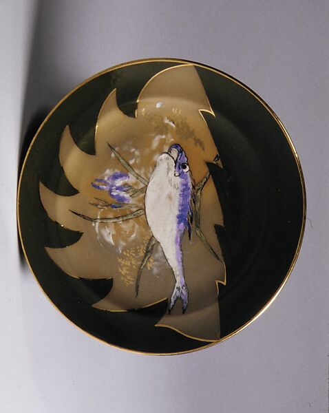 Plate, Maria Longworth Nichols (American, 1849–1932), Painted and glazed earthenware, American