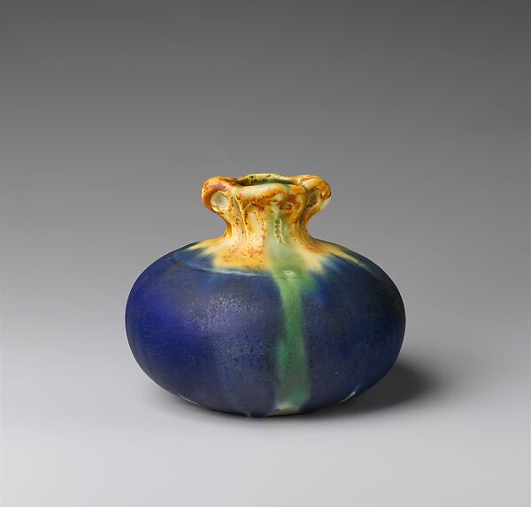 Vase, William P. Jervis (American (born England), Stoke-on-Trent 1851–1925 Sparta, New Jersey), Earthenware, American 