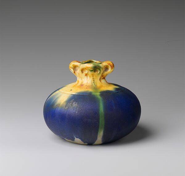 Vase, William P. Jervis (American (born England), Stoke-on-Trent 1851–1925 Sparta, New Jersey), Earthenware, American