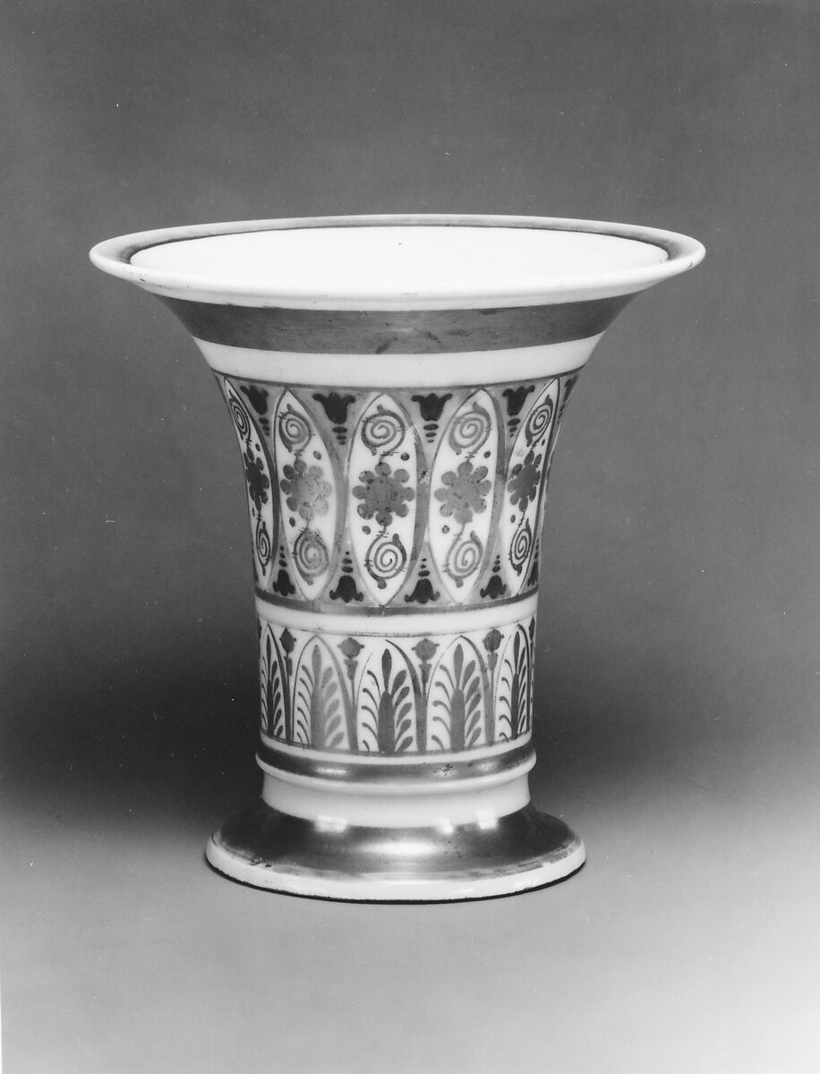 Vase, Tucker Factory (American, 1826–1838), Porcelain, American