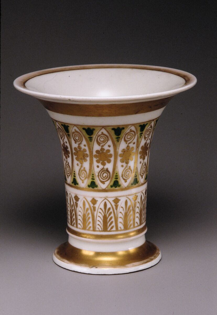 Vase, Tucker Factory (American, 1826–1838), Porcelain, American