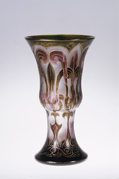 Vase, Honesdale Decorating Company (1901–1932), Glass, American 
