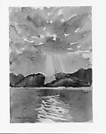 Lake George, Violet Oakley (American, Jersey City, New Jersey 1874–1961 Philadelphia, Pennsylvania), Watercolor on off-white wove paper, American