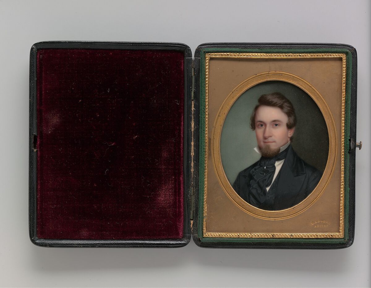 John Wood Dodge, Edward S. Dodge (1816–1857), Watercolor on ivory, American 