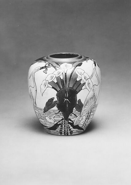 Vase, S. E. Lang, Earthenware, American