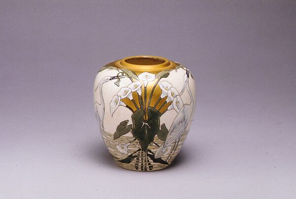 Vase, S. E. Lang, Earthenware, American 