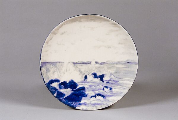 Plate, Manufactured by Willets Manufacturing Company (1879–1908), Belleek porcelain, American 