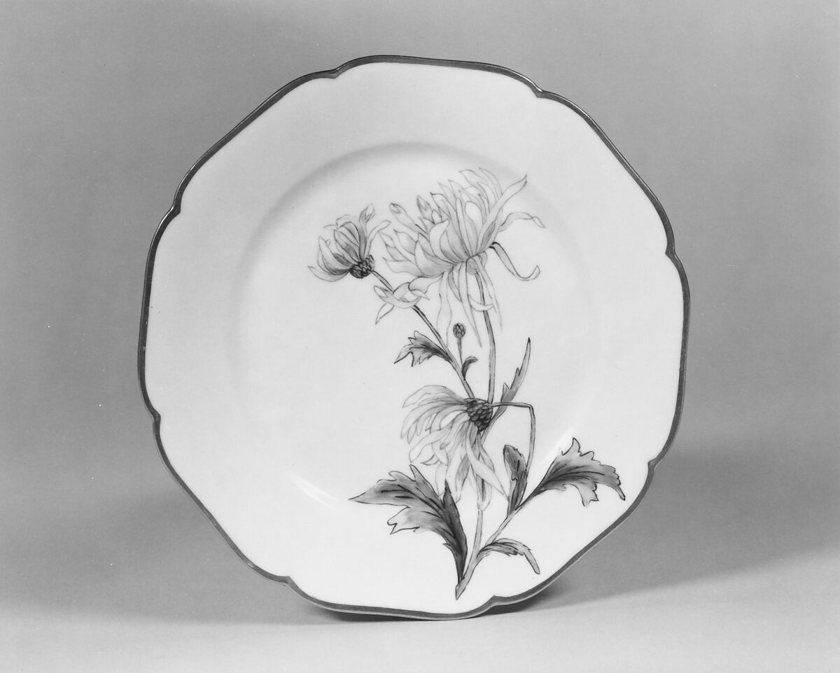 Plate, F. B. M., Porcelain, American