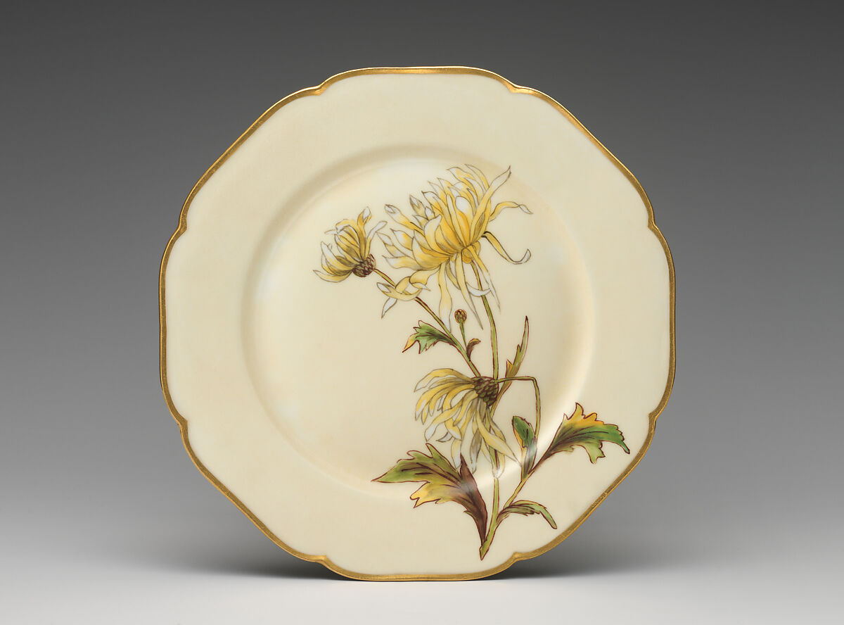 Plate, F. B. M., Porcelain, American 