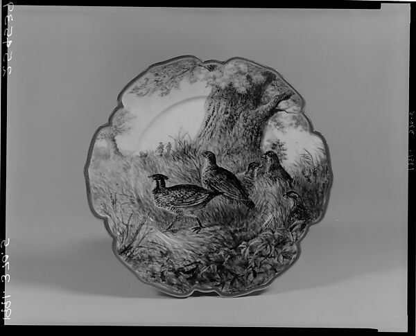 Plate, Lizzie M. Fairchild, Porcelain, American