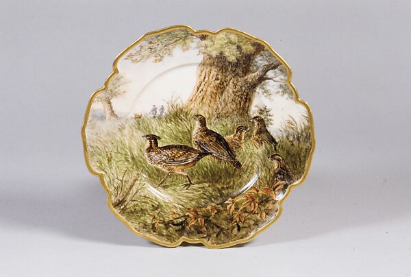 Plate, Lizzie M. Fairchild, Porcelain, American 