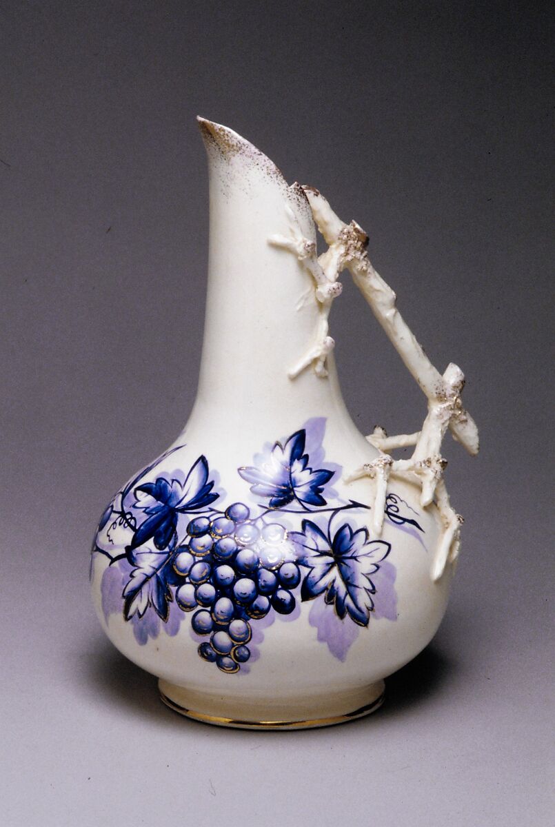 Pitcher, Chittenango Pottery Company, Porcelain, American 