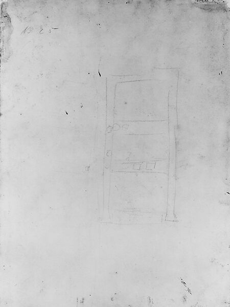 Geometrical Design, Maurice Brazil Prendergast  (American, St. John’s, Newfoundland 1858–1924 New York), Graphite on off-white wove paper, American 