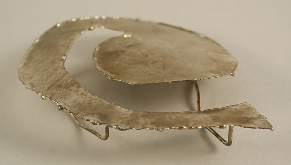 Belt buckle, Giorgio di Sant'Angelo (American, born Italy, 1933–1989), metal, American