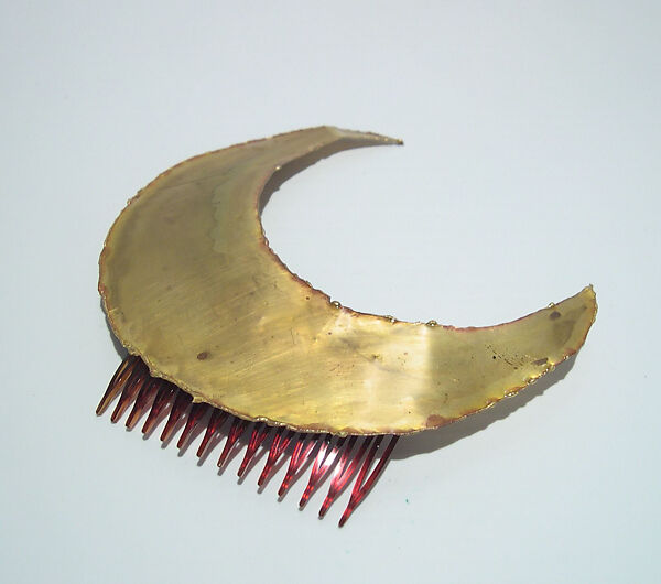 Hairpin, Giorgio di Sant&#39;Angelo (American, born Italy, 1933–1989), metal, plastic, American 