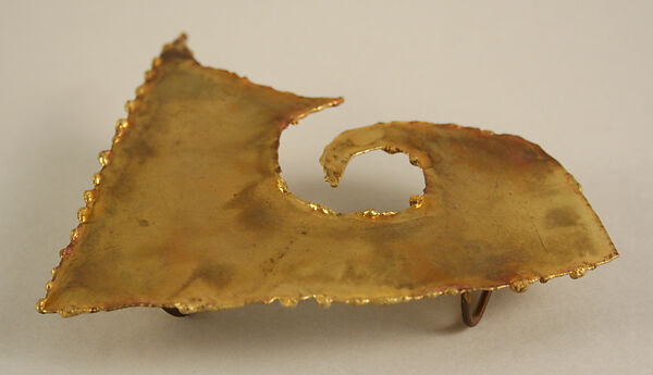 Belt buckle, Giorgio di Sant'Angelo (American, born Italy, 1933–1989), metal, American