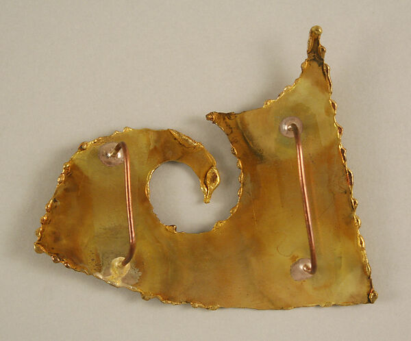 Belt buckle, Giorgio di Sant'Angelo (American, born Italy, 1933–1989), metal, American