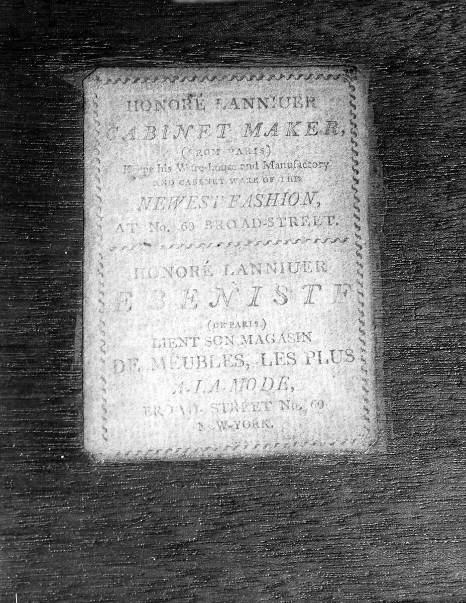 Card table, Charles-Honoré Lannuier (France 1779–1819 New York), Mahogany, mahogany veneer, gilded brass with
white pine, mahogany, American