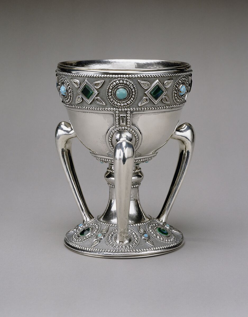 Woodland Interior, Louis C. Tiffany (American, New York 1848–1933 New York), Watercolor and gouache on tan paper, American