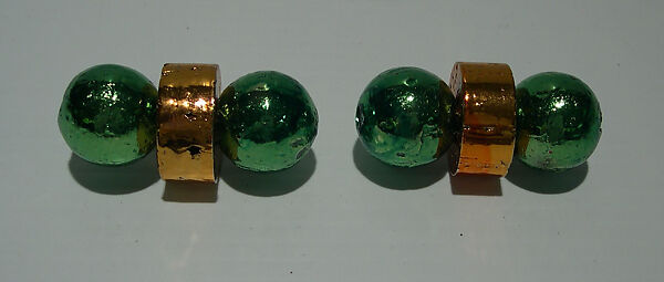 Earrings, Giorgio di Sant&#39;Angelo (American, born Italy, 1933–1989), plastic, cork, metal, American 