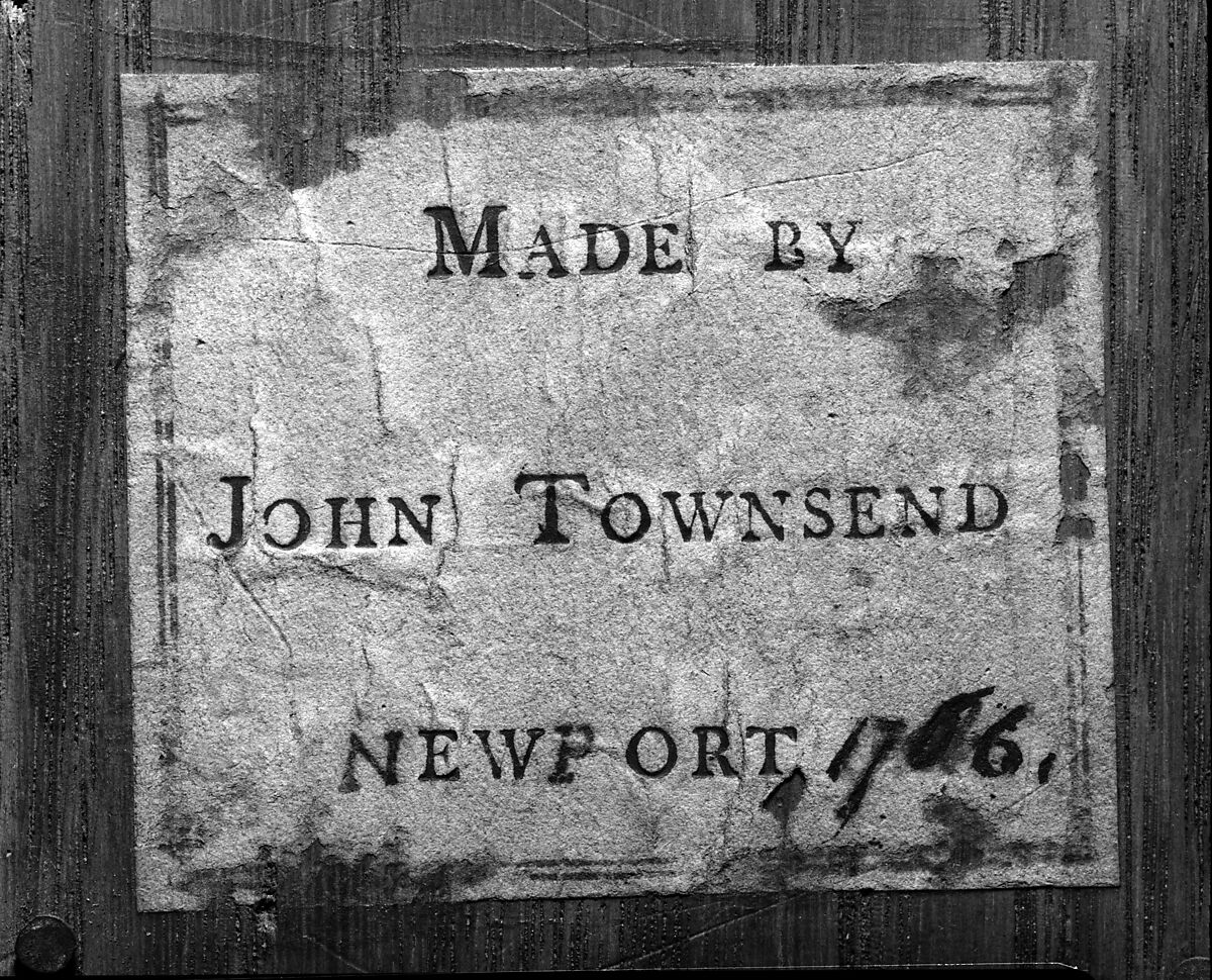 Card table, John Townsend (1732–1809), Mahogany, maple, chestnut, tulip poplar, American