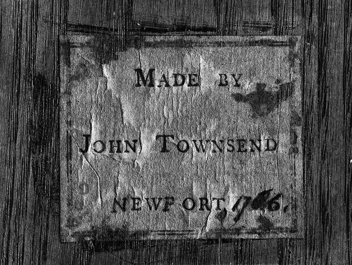 Card table, John Townsend (1732–1809), Mahogany, maple, chestnut, tulip poplar, American