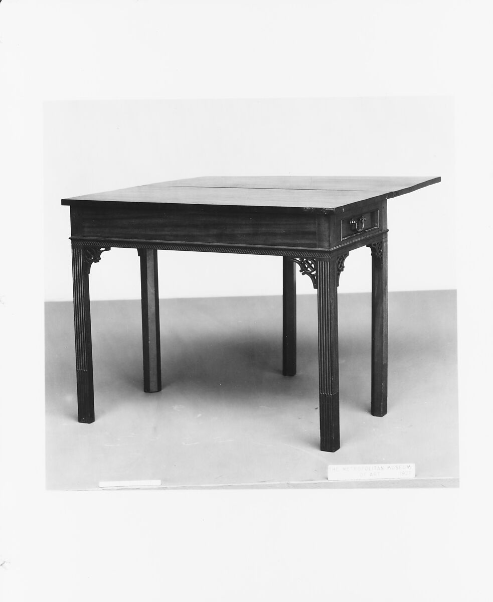 Card table, John Townsend (1732–1809), Mahogany, maple, chestnut, tulip poplar, American