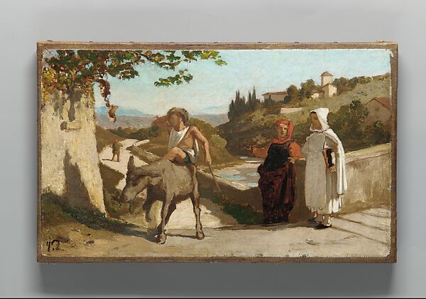 The Fable of the Miller, His Son, and the Donkey No. 3, Elihu Vedder (American, New York 1836–1923 Rome), Oil on canvas, American 