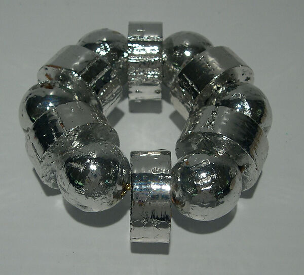 Bracelet, Giorgio di Sant&#39;Angelo (American, born Italy, 1933–1989), plastic, cork, metal, American 