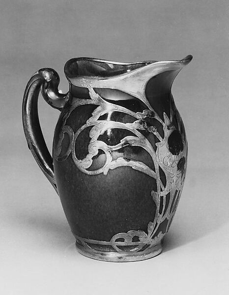 Cream Pitcher, Lenox, Incorporated (American, Trenton, New Jersey, established 1889), Porcelain, silver overlay, American