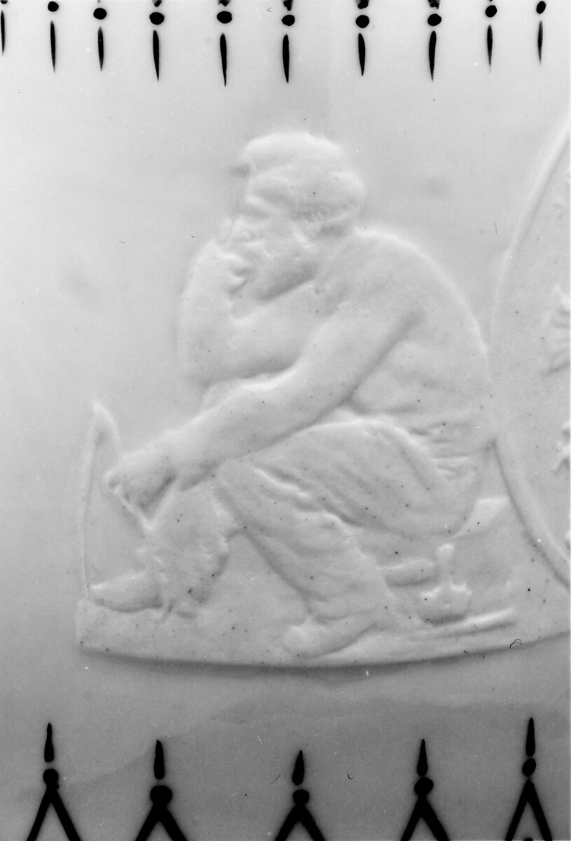 Mug, Designed by Karl L. H. Müller (American, 1820–1887), Porcelain, American