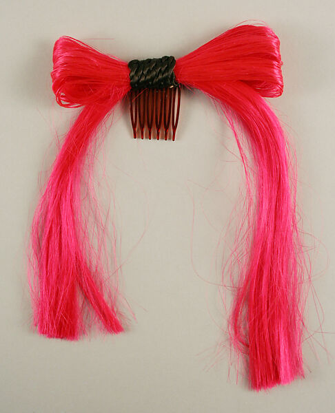 Hairpin, Giorgio di Sant&#39;Angelo (American, born Italy, 1933–1989), synthetic fiber, plastic, American 