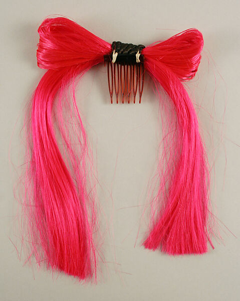Hairpin, Giorgio di Sant'Angelo (American, born Italy, 1933–1989), synthetic fiber, plastic, American