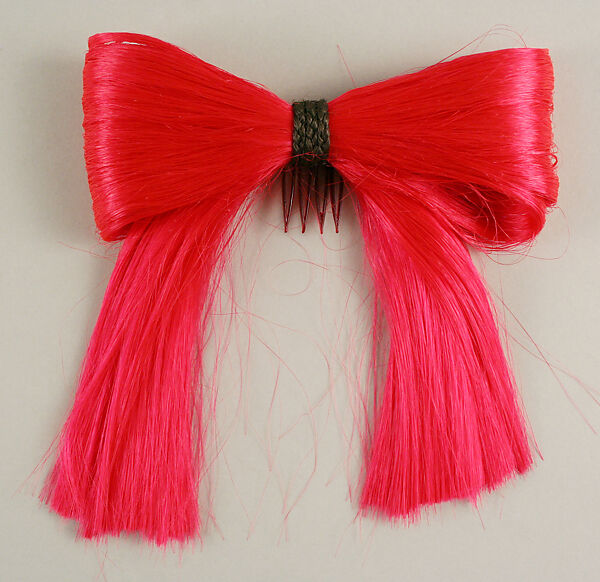 Hairpin, Giorgio di Sant&#39;Angelo (American, born Italy, 1933–1989), synthetic fiber, plastic, American 