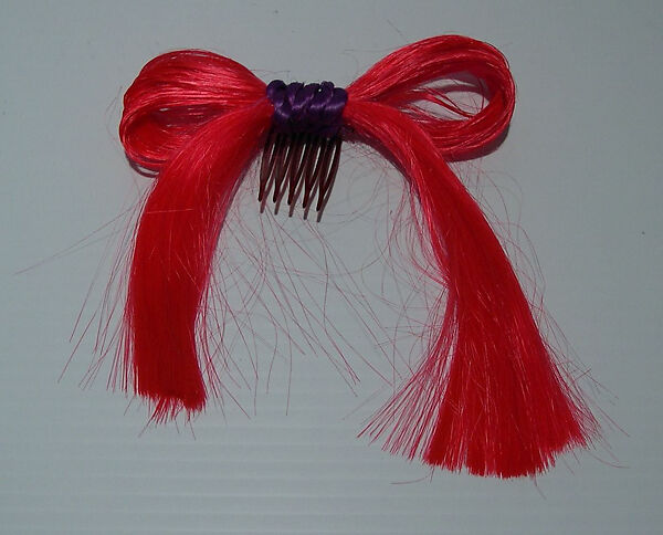 Hairpin, Giorgio di Sant'Angelo (American, born Italy, 1933–1989), synthetic fiber, plastic, American