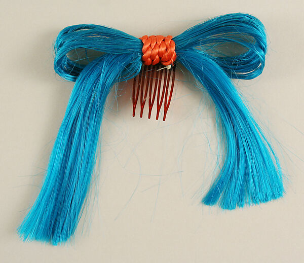 Hairpin, Giorgio di Sant&#39;Angelo (American, born Italy, 1933–1989), synthetic fiber, plastic, American 