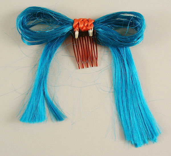 Hairpin, Giorgio di Sant'Angelo (American, born Italy, 1933–1989), synthetic fiber, plastic, American