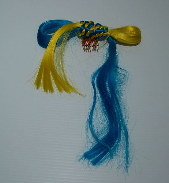 Hairpin, Giorgio di Sant'Angelo (American, born Italy, 1933–1989), synthetic fiber, plastic, American