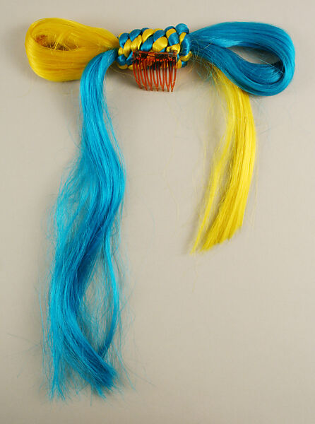 Hairpin, Giorgio di Sant'Angelo (American, born Italy, 1933–1989), synthetic fiber, plastic, American