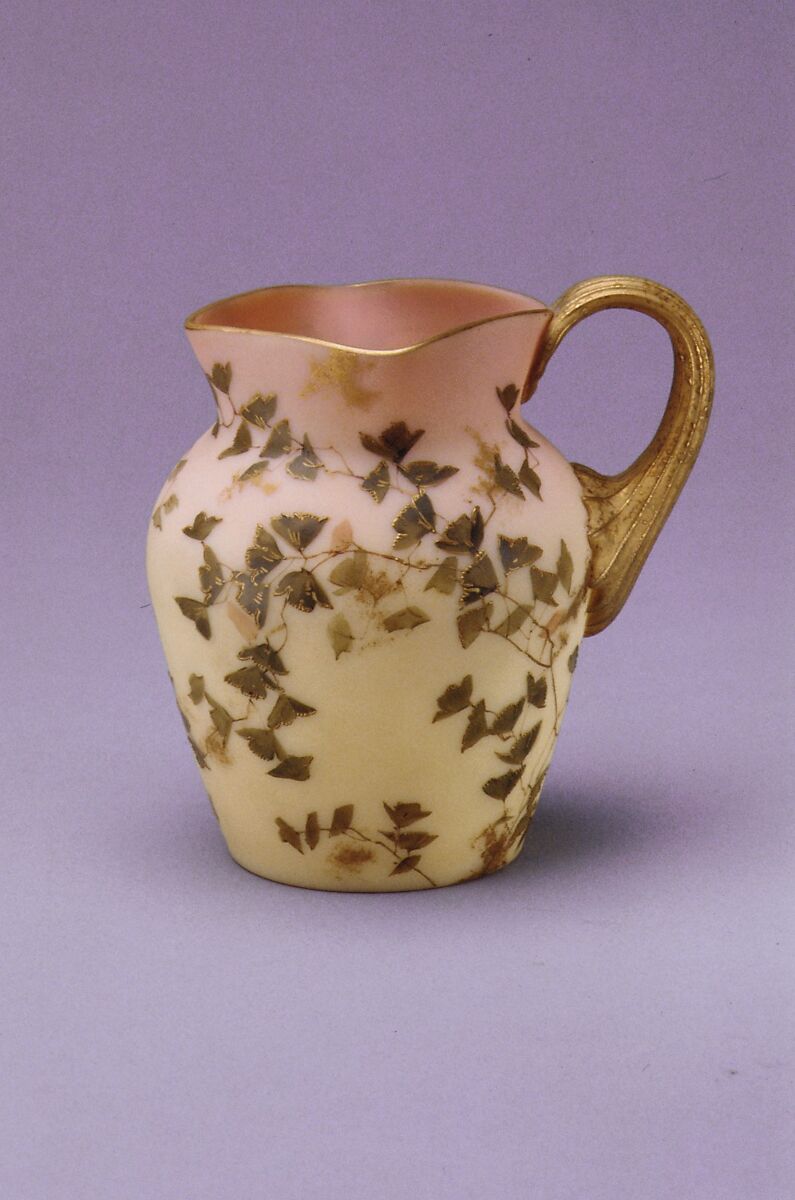 Vase, Mount Washington Glass Company (American, New Bedford, Massachusetts, 1837–1958), Blown burmese glass, American 