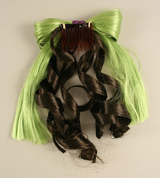 Hairpin, Giorgio di Sant'Angelo (American, born Italy, 1933–1989), synthetic fiber, plastic, American